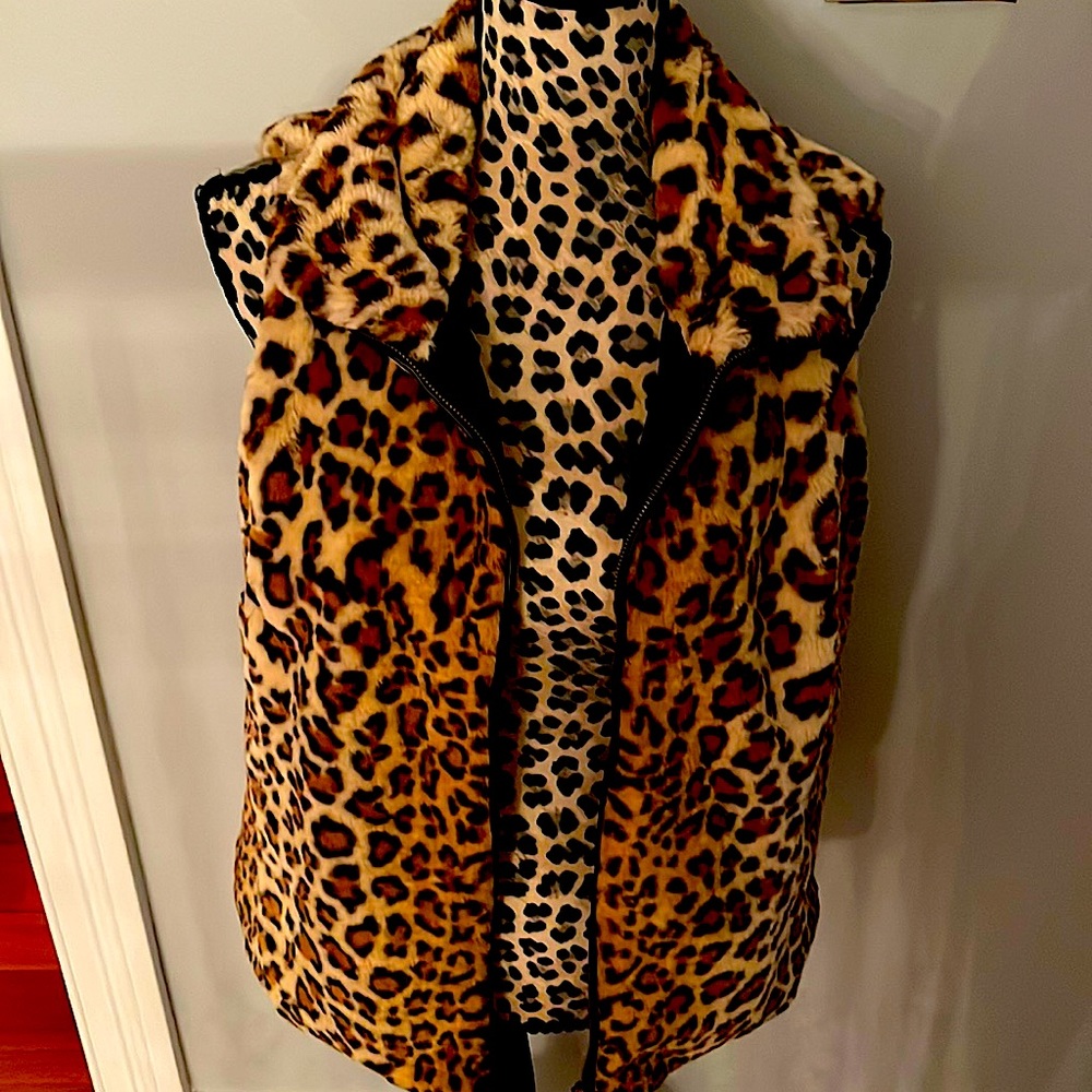 Faux Fur Cheetah Vest